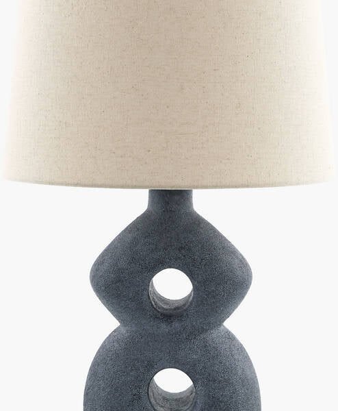 Tyffani Rustic Black Table Lamp