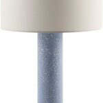 Kamila Traditional Sky Blue Table Lamp