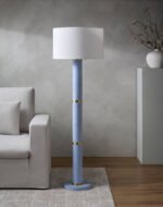 Jamere Traditional Sky Blue Floor Lamp - Image 2