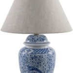 Malori Traditional Blue Table Lamp