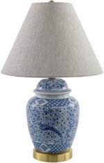 Malori Traditional Blue Table Lamp