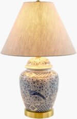 Malori Traditional Blue Table Lamp - Image 6