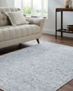 Deval Traditional Gray Area Rug - Image 2