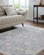 Joya Traditional Denim Area Rug - Image 2