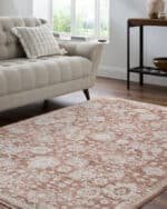 Joya Traditional Brown Area Rug - Image 2
