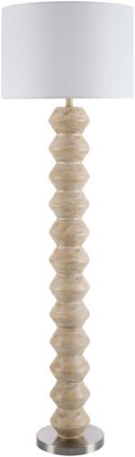 Edina Traditional Ivory Floor Lamp