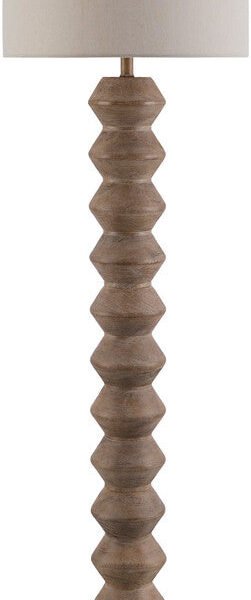 Edina Traditional Dark Brown Floor Lamp