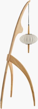 Claudius Traditional Cream/White Floor Lamp - Image 4
