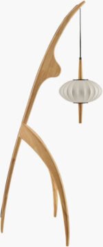 Claudius Traditional Cream/White Floor Lamp - Image 5