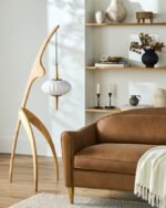 Claudius Traditional Cream/White Floor Lamp - Image 2