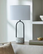 Alexys Global White/Black Table Lamp - Image 2