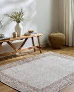 Rainier Cottage Dark Brown/Light Slate Washable Area Rug - Our PNW Home x Livabliss - Image 3