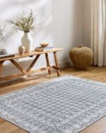 Rainier Cottage Pale Blue Washable Area Rug - Our PNW Home x Livabliss - Image 2