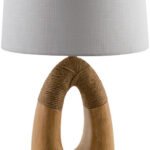 Nyle Traditional Brown Table Lamp