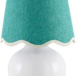 Kolleen Cottage White/Green Table Lamp