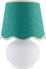 Kolleen Cottage Green/White Table Lamp