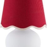 Kolleen Cottage Red/White Table Lamp