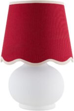 Kolleen Cottage Red/White Table Lamp