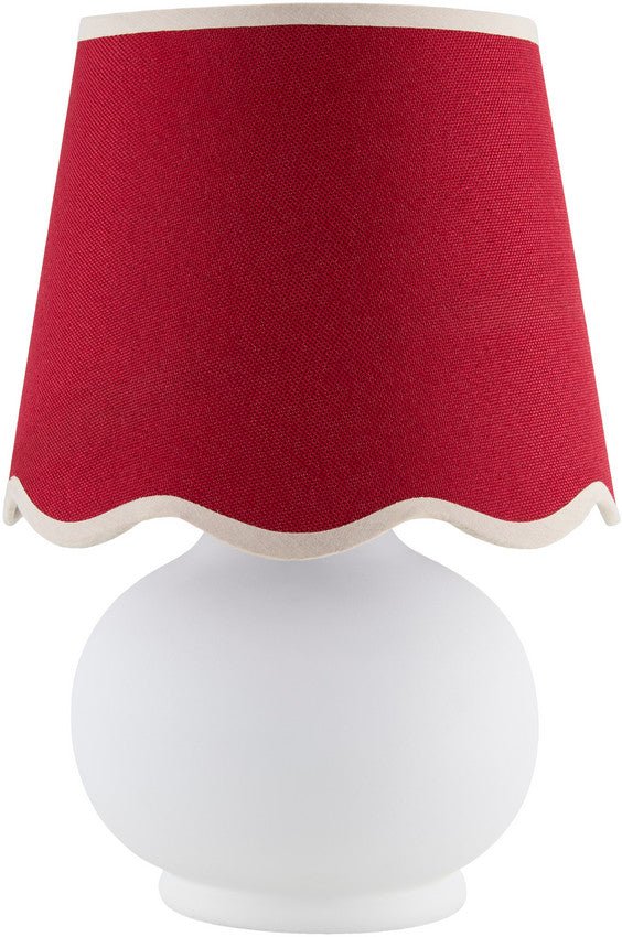 AAAC3537-1 Kolleen Cottage Red/White Table Lamp - Image 1