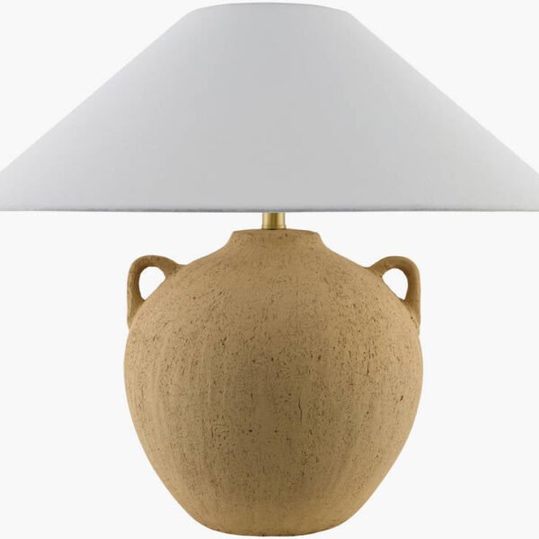 Araya Traditional Brown/White Table Lamp - Galey Alix x Livabliss