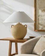 Araya Traditional Brown/White Table Lamp - Galey Alix x Livabliss - Image 4