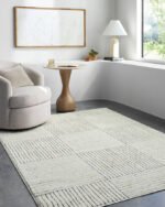 Architect Modern Ivory/Black Area Rug - Galey Alix Livabliss - Image 2
