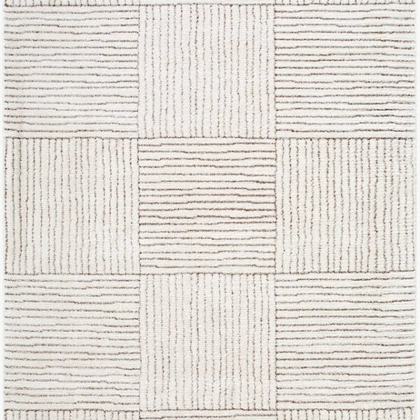 Architect Modern Ivory/Dark Brown Area Rug - Galey Alix Livabliss