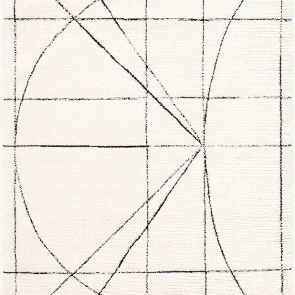 Architect Modern Black/Ivory Area Rug - Galey Alix Livabliss