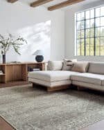 Collins Avenue Traditional Dark Brown Area Rug - Galey Alix Livabliss - Image 3