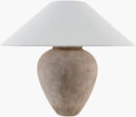 Camden Ford Traditional White/Brown Table Lamp - Galey Alix x Livabliss