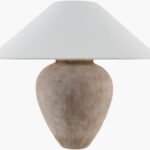Camden Ford Traditional White/Brown Table Lamp - Galey Alix x Livabliss