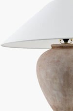 Camden Ford Traditional White/Brown Table Lamp - Galey Alix x Livabliss - Image 3