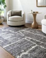 Janek Modern Ash Gray Area Rug - Galey Alix Livabliss - Image 2