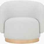 Finlayson Ivory/Beige Accent Chair - Galey Alix x Livabliss