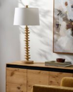 Merrill Traditional Brown Table Lamp - Galey Alix x Livabliss - Image 2
