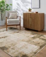 Myrtle Avenue Modern Cream Area Rug - Galey Alix Livabliss - Image 3