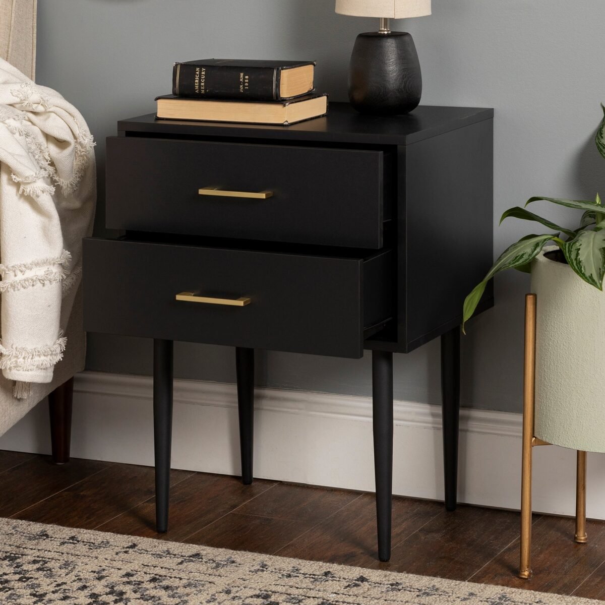 Olivia Two-Drawer Nightstand / Side Table, Set of 2 - Image 1