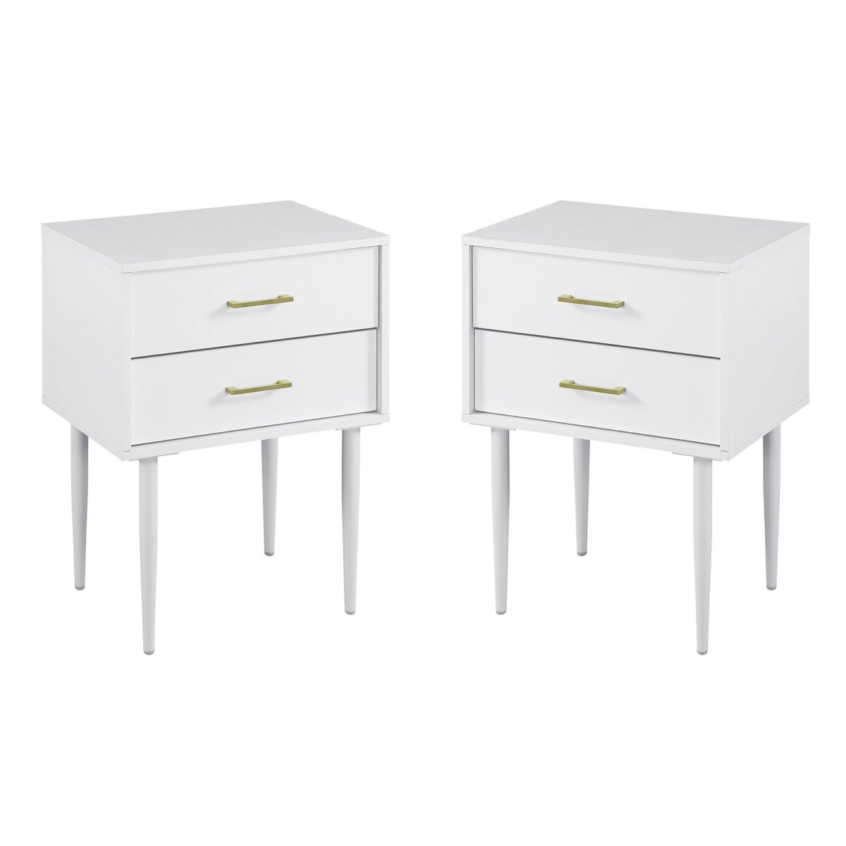 Olivia Two-Drawer Nightstand / Side Table, Set of 2 - Image 11
