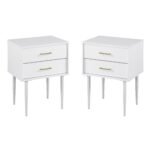 Olivia Two-Drawer Nightstand / Side Table, Set of 2 - Image 11