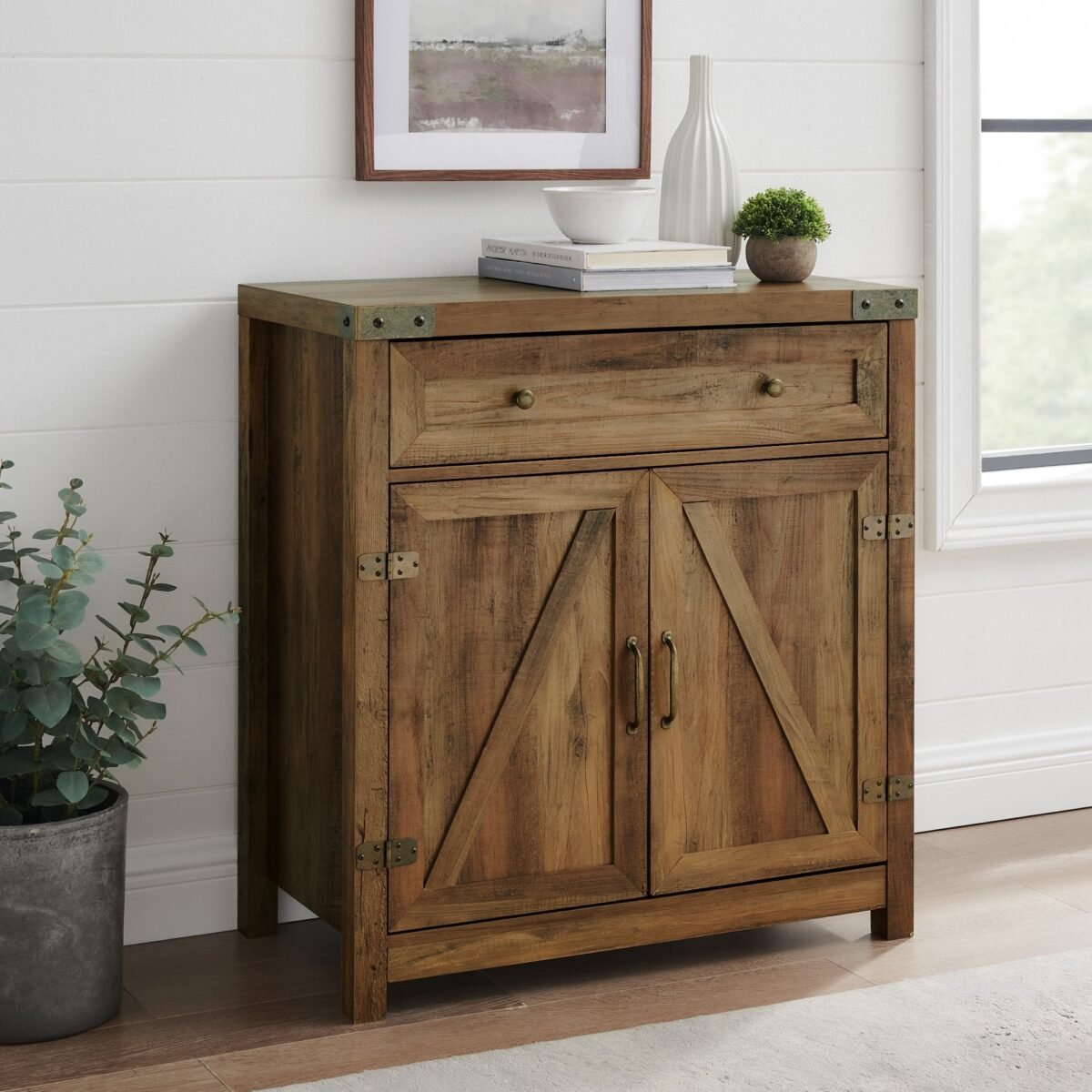 Barn Door Accent Cabinet - Image 1