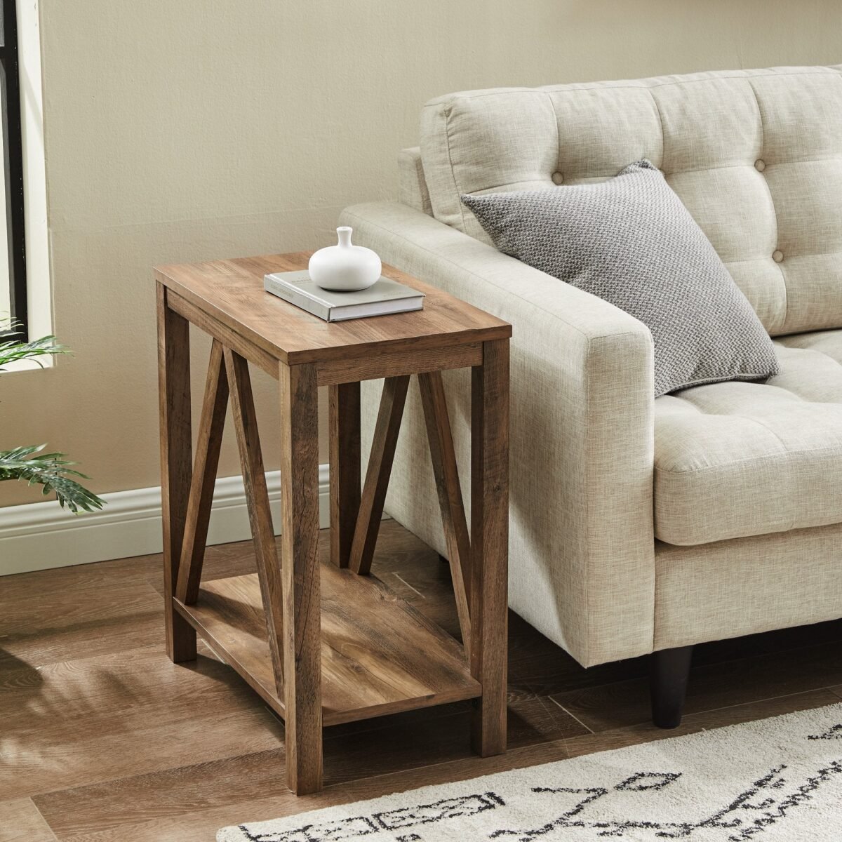 A-Frame Narrow Side Table - Image 1