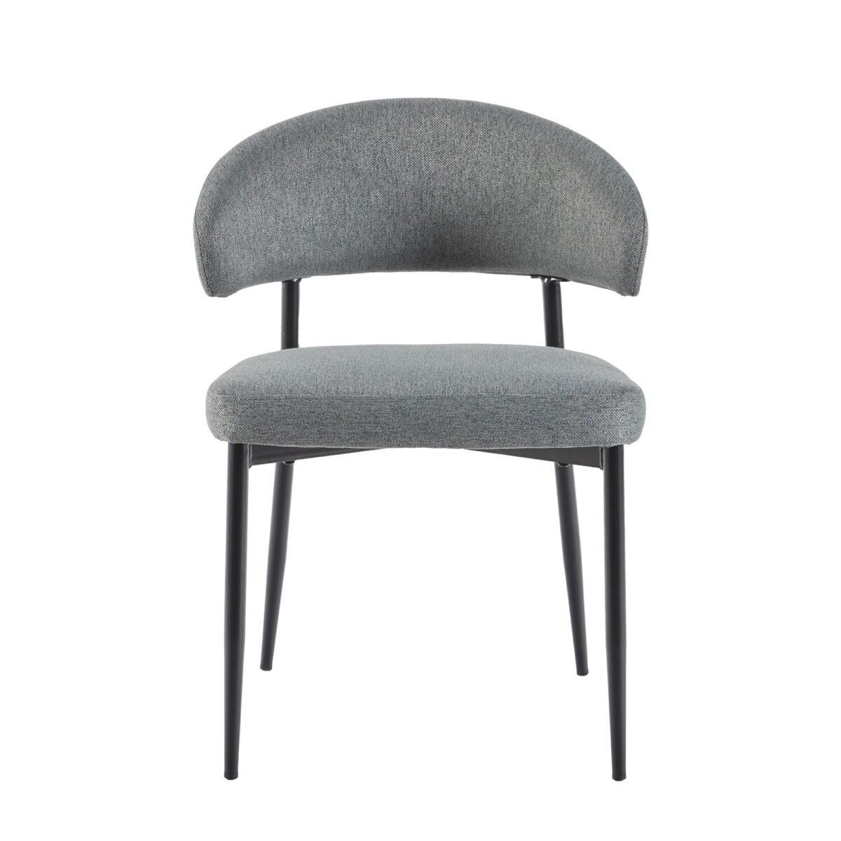 Alexis Modern Upholstered Curved Dining Chair, set of 2 - Image 10