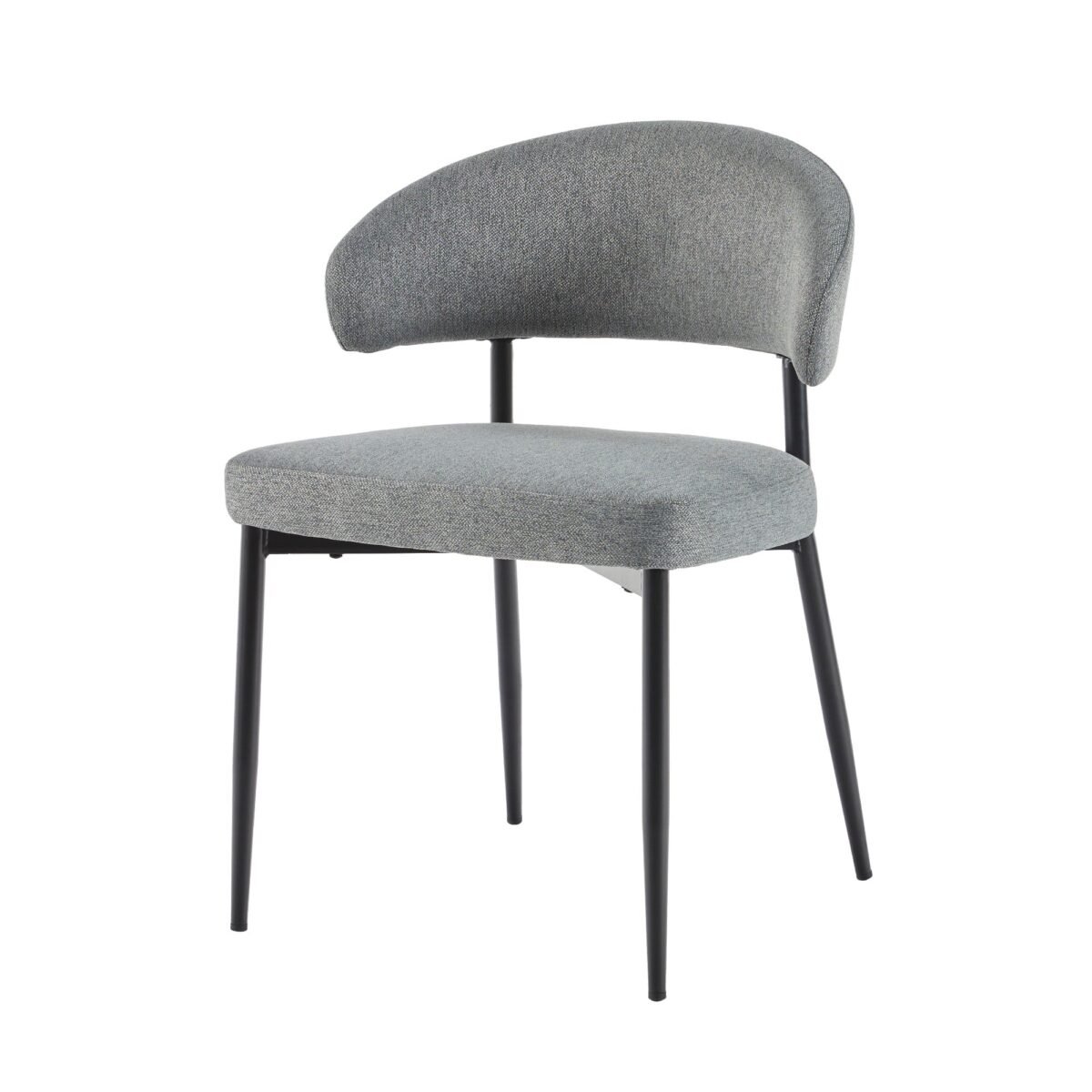 Alexis Modern Upholstered Curved Dining Chair, set of 2 - Image 11