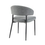 Alexis Modern Upholstered Curved Dining Chair, set of 2 - Image 12