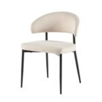 Alexis Modern Upholstered Curved Dining Chair, set of 2 - Image 16