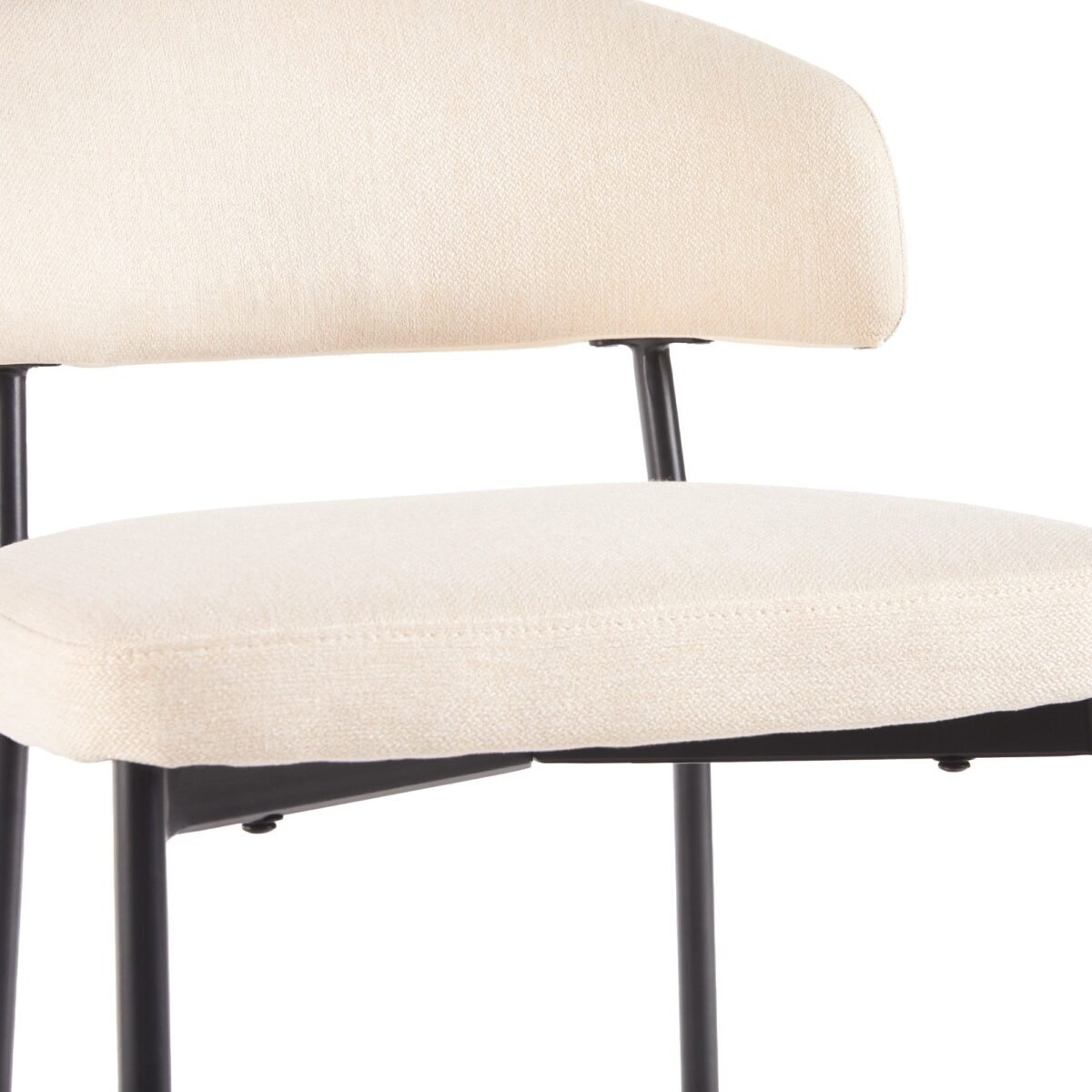 Alexis Modern Upholstered Curved Bar Stool, Set of 2 - Image 8