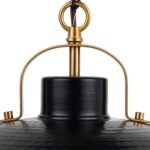 Ambert 1-Light Black Rustic Metal Dimmable Island Pendant Light - Image 7