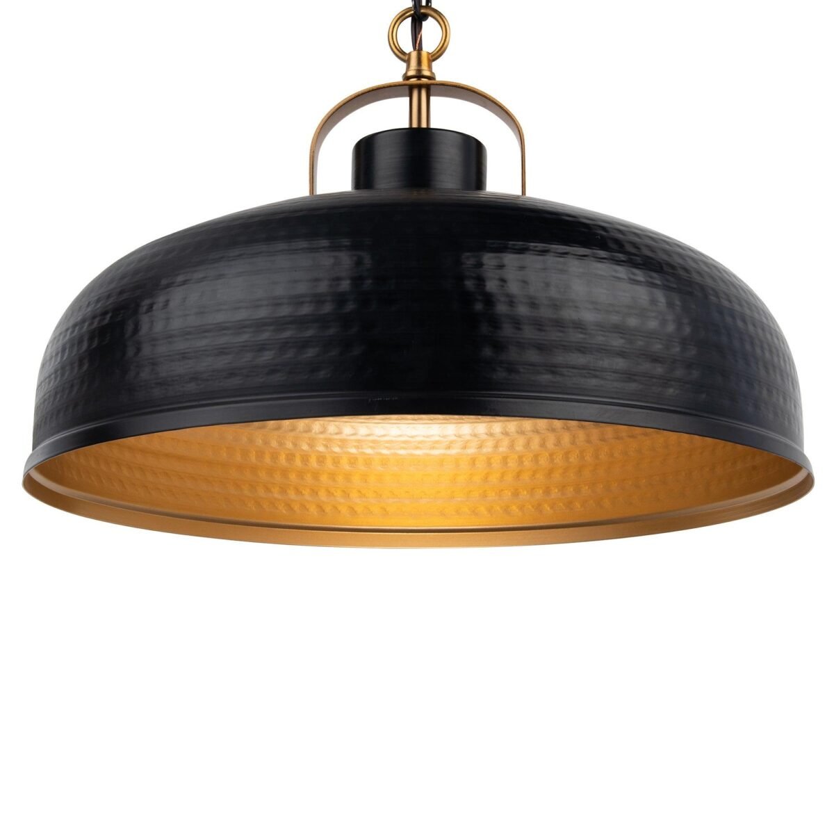 Ambert 1-Light Black Rustic Metal Dimmable Island Pendant Light - Image 3
