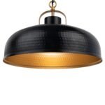 Ambert 1-Light Black Rustic Metal Dimmable Island Pendant Light - Image 3