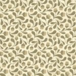 Whimsical Bloom Wallpaper - Soft Green & Cream Floral - Image 2